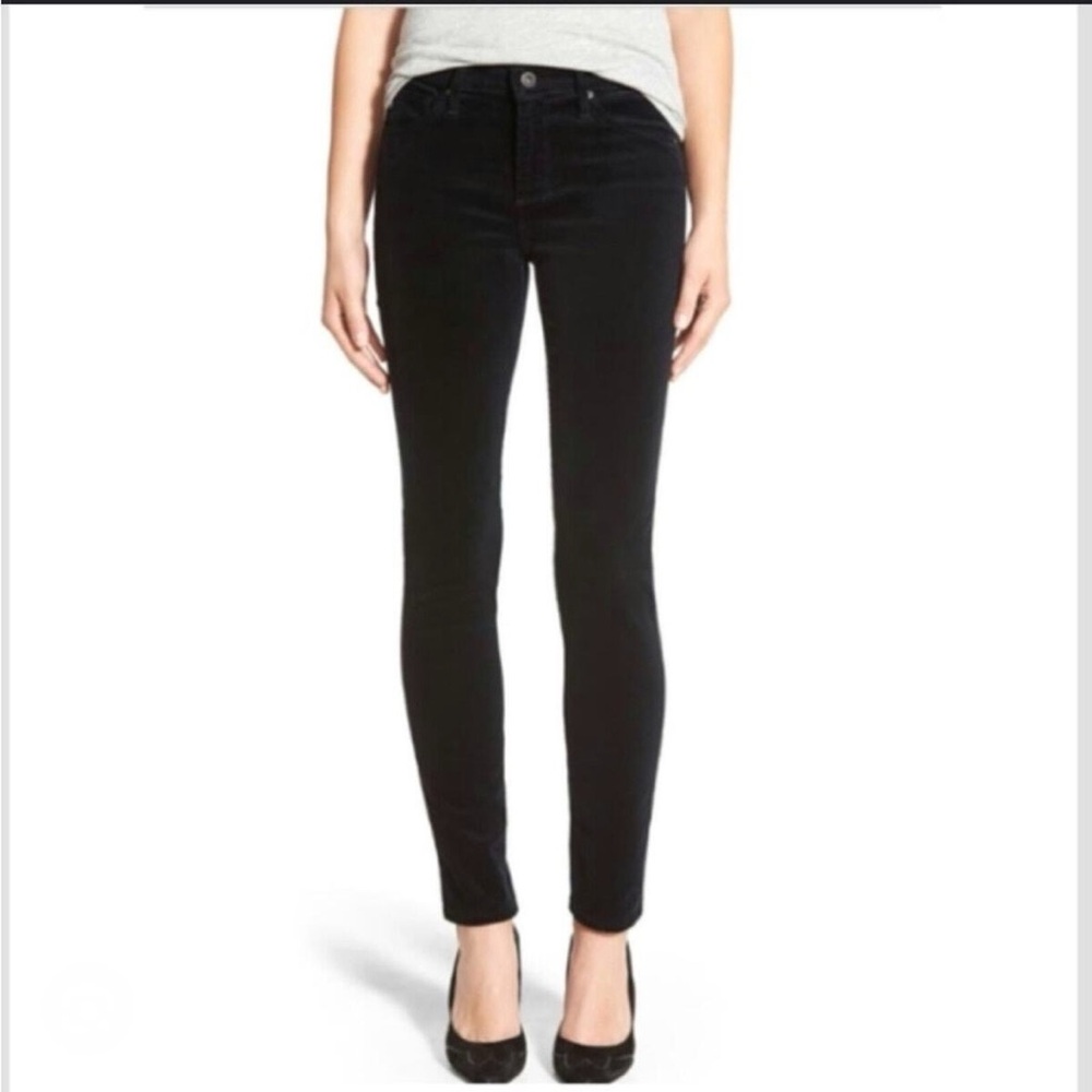 ADRIANO GOLDSCHMIED BLACK CORDUROY THE PREMIER SKINNY STRAIGHT ~ 29” INSEAM